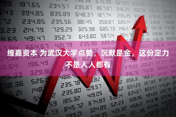 维嘉资本 为武汉大学点赞，沉默是金，这份定力不是人人都有